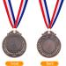 Olympic Style Metal Winner Awards with Neck Ribbon - Gold/Silver/Bronze (12PCS) - Buy Online on GoSupps.com