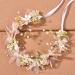 Elsjoy 3 Pack Flower Crowns - Adjustable Bridal Floral Headbands for Wedding, Party, Festival - Wedding Hair Accessories - Buy Online on GoSupps.com