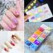 U-Shinein 12 Colors Watercolor Nail Paint Powder - Holographic & Chrome Nail Art Glitter for DIY Manicure - Buy Online on GoSupps.com