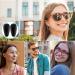 Buy Wllhyf Silicone Nose Pads for Glasses | Self-Adhesive Anti-Slip Cushion for Comfort | Perfect for Men & Women | Black | International Shipping Available - Buy Online on GoSupps.com