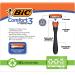 BIC Comfort 3 Hybrid Disposable Razors for Men - 17 Piece Razor Kit with 1 Handle and 16 Cartridges - 3 Blades - Men's Shaving Set - Buy Online on GoSupps.com