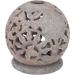 Buy GURU SHOP Indian Scented Potpourri Container - Soapstone Tealight & Ball Flowers - Cream-White - 8.5x8x8 cm | Fragrance & Oil Lamps International Shipping - Buy Online on GoSupps.com