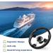 QYMOPAY 12.5 Boat Steering Wheel | Carbon Fiber, Anti-Slip | Marine Steering Wheel Adapter for Boats, Yachts, Pontoon Boats (Black) - Buy Online on GoSupps.com