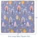 50x50 Non-Slip Washable Baby Playpen Mat - Portable Grey Forest Crawling Mats for Toddlers - Buy Online on GoSupps.com