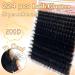 Fluffy 200D Lash Clusters - 224 Pcs 10-20mm D Curl Volume Eyelash Extensions | DIY Natural False Eyelashes at Home by Anforlin - Buy Online on GoSupps.com