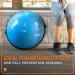 URBNFit Half Balance Ball - Core Stability & Full Body Workout Trainer - Blue | Resistance Bands & Exercise Guide Included - Buy Online on GoSupps.com