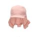 Sterntaler girls peaked cap with neck protection wave sun hat 43 pale pink