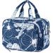 Large Blue Lotus Toiletry Bag: Full Size Makeup Organizer for Women | Travel Cosmetic Bag - Buy Online on GoSupps.com