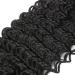 FASHION LINE 24 Deep Wave Clip in Hair Extensions 1B Natural Black - Heat Resistant Synthetic Curly Full Head Double Weft Hair Pieces - 7 Pieces Pack - Buy Online on GoSupps.com