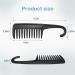 Wapodeai Wide Tooth Shower Comb for Curly Hair Wet/Dry - Tangle Free Premium Black Comb - Buy Online on GoSupps.com