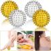 Fingertoys 8-Piece Magnetic Massage Balls Set - Acupuncture & Yoga Massage Balls (32mm) - Silver & Golden for Muscle Relief - Buy Online on GoSupps.com