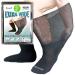 Gooi Extra Wide Socks for Swollen Feet Soft Stretch up to 30" Seniors Diabetics Men Women 10-13 13-15 Breathable Non Binding Loose Fitting Top Bariatric Neuropathy Lymphedema Edema Cast Over The Calf Plus Size Extra-Wide Swollen Ankles Legs
