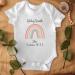 Hoolaroo Personalised Baby Pregnancy Announcement Onesie - Rainbow Baby Reveal 0-3 Months Clothing - Buy Online on GoSupps.com