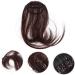 WOFASHPURET Piece Hair Toppers Extension Ponytail Wig Black Wigs Barrettes for Women Air Fringe Bangs Faux Hair Bun Wispy Bangs Wig Toupee for Women Hair Barrettes Scisors Clip Air Bangs Miss 18.00X6.50X0.50CM Brown - Buy Online on GoSupps.com