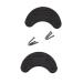 Guard Quality Heel and Toe Plates Polyurethane (Plastic) Taps Savers 1 Pair Self-Adhesive with Nails (Size 6A)