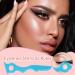 Womens Eyebrow Stencils - Silicone Stencils For Winged Eyer - Women Silicone Eyebrow Stencils - Reusable Lip Applicator For All Face Shapes - Beginner-Friendly Makeup Shaping Tool Blue - Buy Online on GoSupps.com