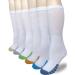 SYOLLAVE Diabetic Socks Extra Width Non Binding Neuropathy Socks Super Wide Bariatric Socks for Men Women 6 Pairs Large Size for Swollen Foot