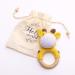 Handmade Mamimami Home Crochet Baby Rattle - Giraffe Teething Ring for Boys & Girls | Perfect Birth Gift - Buy Online on GoSupps.com