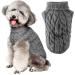 FWLWTWSS dog sweater winter warm dog sweater Small dog roll collar knitting sweater dog sweater soft dog clothing dog sweater dog clothes for small medium-sized dogs and cats 2x large twist style xxl