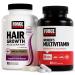 FORCE FACTOR Hair Growth Accelerator Capsules Lustriva & Biotin + Women s Multivitamin Multivitamin for Women