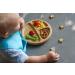 Love Earth Bamboo Baby Weaning Set - 5 Piece Including Suction Plate, Bowl, Spoons, Silicone Bib - Eco-Friendly Set for Babies 3 Months to 6 Years (Orange) - Buy Online on GoSupps.com
