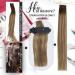 Moresoo 22 Inch Brown Balayage Tape in Hair Extensions - Dark Brown to Chestnut with Platinum Blonde Ombre | 20 Pcs/50g - Buy Online on GoSupps.com