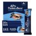 Multipower 53% protein boost - 20 x 45 g protein bar cookies & cream with 53% high quality protein - 24 g protein and 1.3 g sugar per protein bar