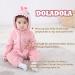 Doladola Unisex Kid's&Toddler's Pink Shark Hooded Romper | Flannel Animal Costume Jumpsuit 18-24 Months - Buy Online on GoSupps.com