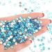 Yhmq 1440pcs Aquamarine Rhinestones & Nail Crystals | SS12 Nail Art | Premium Quality for Stunning Nails - Buy Online on GoSupps.com