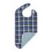 Modaliv Adult Bib - Reusable Clothing Protector - Waterproof - Adult Bib with Food Catcher - Machine Washable - Extra Long Senior Men and Women Bibs for Eating (Blue)