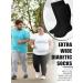 4 Pairs Extra Wide Bariatric Socks for Swollen Feet | Non-Binding Lymphedema Socks | Assorted Colors for Men Size 10-13 - Buy Online on GoSupps.com