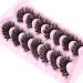 Geeneiya 20MM 8D Dramatic Fluffy Mink False Eyelashes Pack - 7 Pairs | CC Curl Long Thick Volume Wispy Natural Fake Eyelashes - Buy Online on GoSupps.com