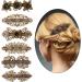 Vintage Flower Hair Barrettes Set - 6 Piece Retro French Hair Clips for Women and Girls - Buy Online on GoSupps.com