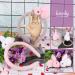 Shop UFLF Easter Bunny Hair Accessories Set | 4 Hair Ties + 2 Hair Ripes + 2 Rabbit Clips for Girls - Buy Online on GoSupps.com