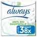 Always Ultra binding ladies size.3 Night (8 women's bandages with wings) Organic Cotton Protection Safe protection and surface 100% organic cotton 8 pieces (1-pack) Single Pack