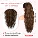 Brikabia 66cm Beach Wavy Ponytail Extension - Chestnut Brown Clip-In Hairpiece for Women - Buy Online on GoSupps.com