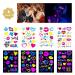UV Neon Heart Luminous Temporary Tattoo for Bride Wedding and Parties - Waterproof Stickers for Women & Men - Neon Heart Design - Buy Online on GoSupps.com