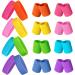 24 Pieces 80s Neon Sweatbands Set, Include 8 Sports Headbands and 16 Sweat Wristbands Elastic Athletic Sweat Bands Bulk for Man Woman 80s Party Bright Colors