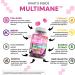 Clean Nutraceuticals Biotin Collagen Keratin Gummies | Hair Skin and Nails Vitamins for Women | Hyaluronic Acid Bamboo Vitamin A C D3 E Folate with Saw Palmetto Silica B3 B12 Vegan Gummy - Buy Online on GoSupps.com