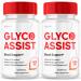 (2 Pack) Glyco Assist Capsules - Glyco Assist Advanced Glycogen Control Pills Maximum Strength Blood Support Supplement - All Natural GlycoAssist Vitamin Daily Health & Wellness Formula (120 Capsules)