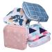 Kombiuda 4 pieces of storage bag for women's bandages Small bag bag for hygiene cloths Set for feminine product bag coin bag Small tampon bag cotton grid menstrual pad