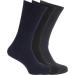 Men's Extra Wide Comfort Fit Diabetic Socks (3 Pairs) US 7-12 Navy/Black - Wide Feet Support - Buy Online on GoSupps.com