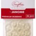 25pcs Bobbins for JANOME Sewing Machine - Fits Janome, Brother, Kenmore and Elna Sewing Machines (102261103, Class 15) by Sewphee