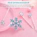 Lurrose 6pcs Snowflake Crystal Hairpins - Bridal Rhinestone Bobby Pins for Wedding, Prom & Parties - Buy Online on GoSupps.com
