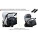 BabyLux Nursing Bag | Diaper Bag for Stroller - Stylish & Functional Black Diaper Bag - Buy Online on GoSupps.com