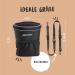 Rudelknig Dog Treats - Versatile Walk Bag for Training & Poop Bag Dispenser - Basic Black - Buy Online on GoSupps.com