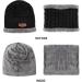 Kids Winter Knit Beanie Hat and Scarf Set with Fleece Lining - Black - One Size - Buy Online on GoSupps.com