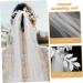 HAPINARY Tiara Pearl Yarn Wedding Veil Long Veil for Bride Wedding White Wedding Veil Wedding Veils for Brides Long Veil for Wedding Bridal Veil Veils for Women Wedding Veil for Brides - Buy Online on GoSupps.com