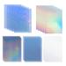25 Sheets A4 Size (8.25x11.7)Holographic Sticker 5 Styles Mixed Clear Adhesive Laminted Film Holographic Overlay No need Machine