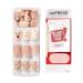 KISS imPRESS Limited Edition Holiday Santa Buddies Press-On Manicure | Short Square Nails with PureFit Technology | Includes Prep Pad, File, Cuticle Stick & 30 Fake Nails - Buy Online on GoSupps.com